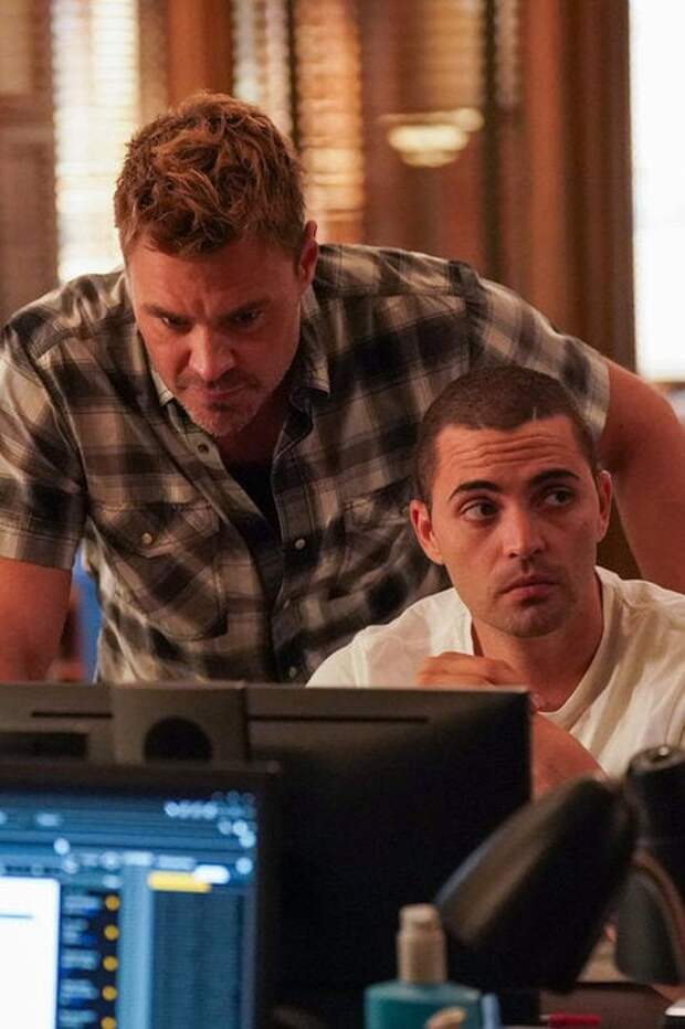 Torres is distracted while Ruzek looks over his shoulder.