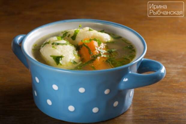 Пошаговый рецепт с фото супа с галушками