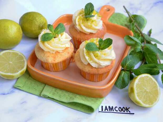 Капкейки «Мохито»