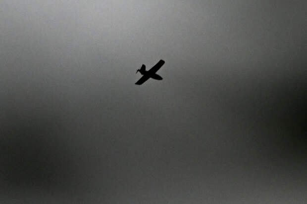 Участок леса загорелся в пригороде Севастополя после падения фрагментов БПЛА