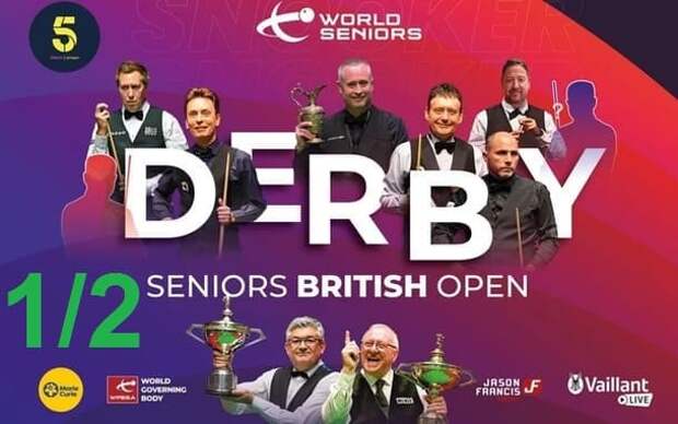 Seniors British Open 2025 снукер — 1/2 финала. Трансляции расписание
