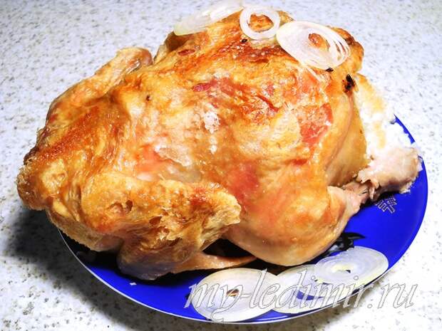 курица в рукаве