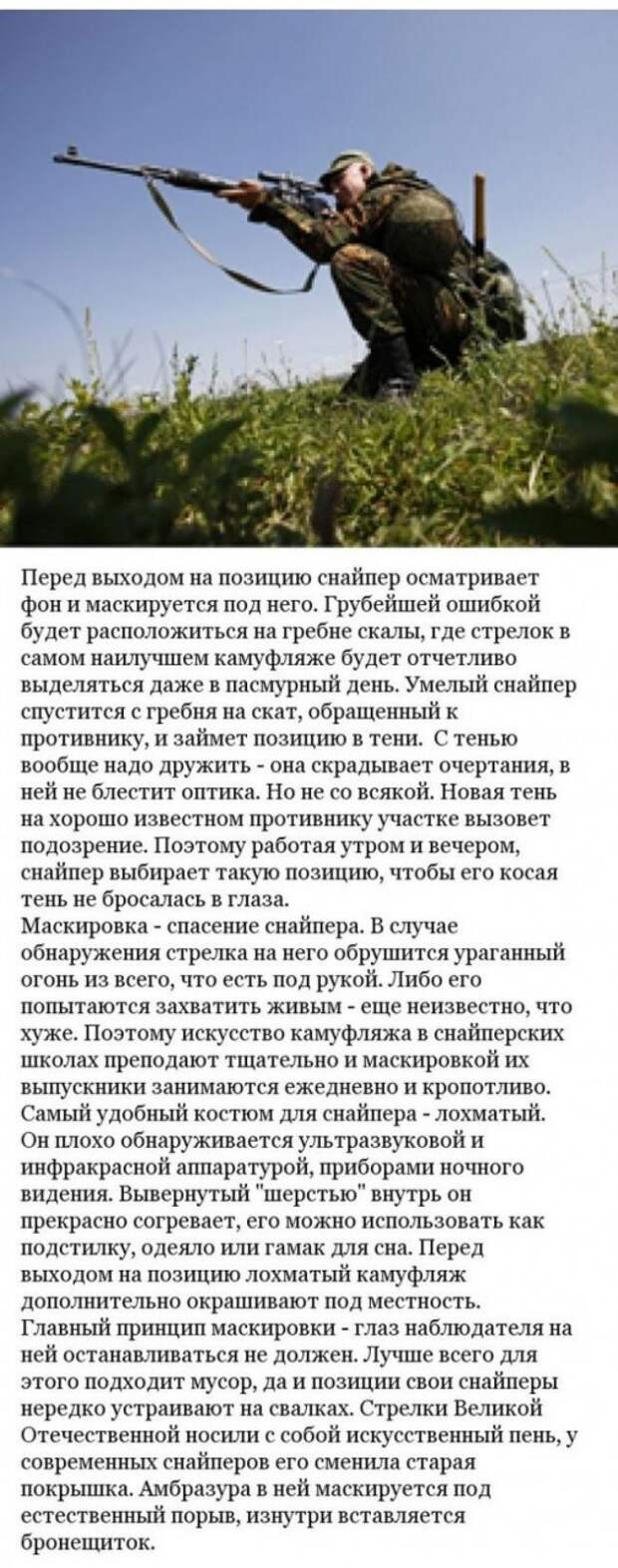 Нелегкий труд российских снайперов (7 фото) Нелегкий труд российских снайперов (7 фото)
