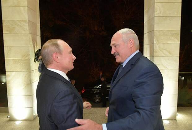 Владимир Путин и Александр Лукашенко
