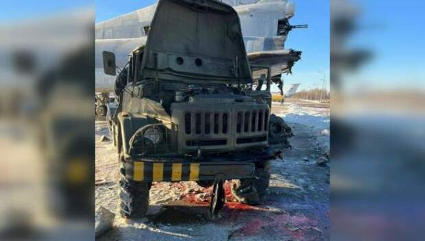 В Cети появились фото с последствиями якобы атаки украинского БПЛА на аэродром Дягилево