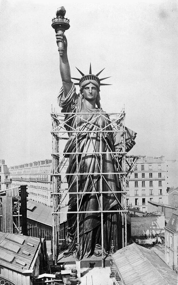 3. Статуя Свободы. Нью-Йорк, США архитектура, достопримечательности, интересно, исторические фото, исторические фотографии, познавательно, сооружения, строительство