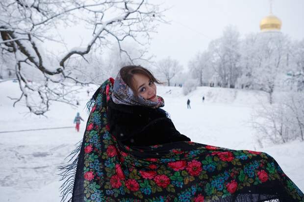 платок в церковь выкройка
