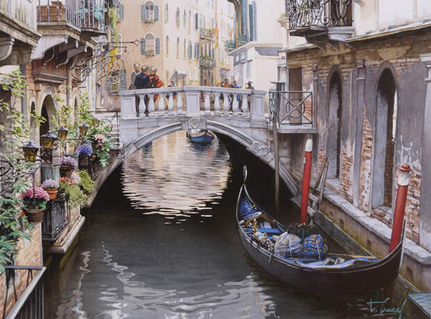 Un petit pont а Venise