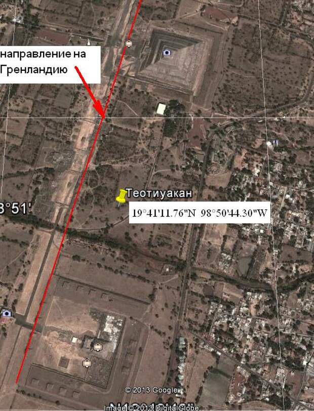 пирамиды в Теотиуакане ориентированны на Гренландию