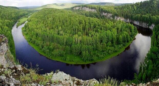 Леса Урала и река Усьва