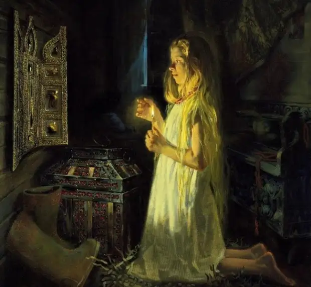 Ю.Сергеев. Гадание на суженого. Святки. Ю.Сергеев. Гадание на суженого. Святки.