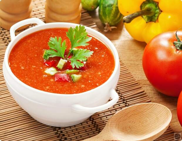 Gazpacho – Испанский суп «Гаспачо» Еда, Рецепт, Суп, Длиннопост, Кулинария, Гаспачо