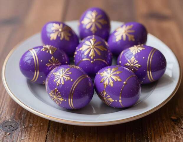 Модный сиреневый оттенок для пасхальных яиц: простой способ окрашивания