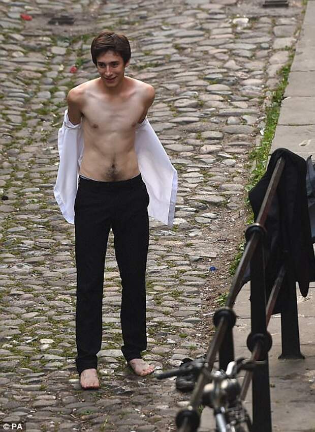 With Monday being the hottest day of the year, students couldn't wait to strip off as the sun came up this morning