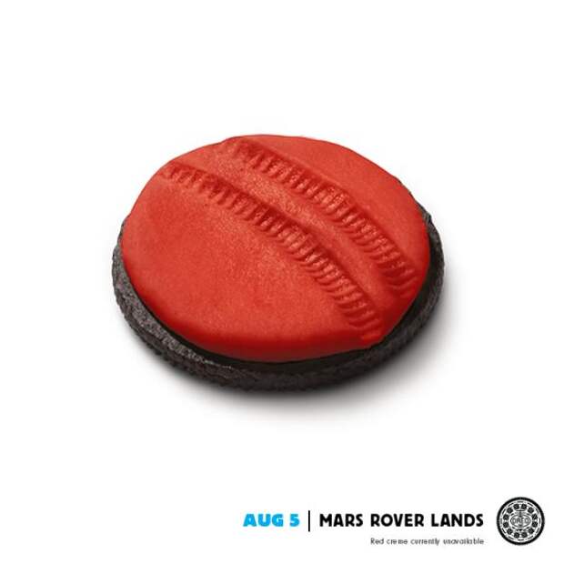 Oreo: Mars Rover, Oreo, DraftFCB, USA, Kraft Foods Inc., Печатная реклама