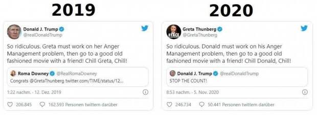 Неожиданно! Грета Тунберг потроллила Трампа