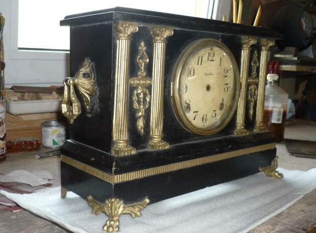 Старинные часы До реставрации --- >>>