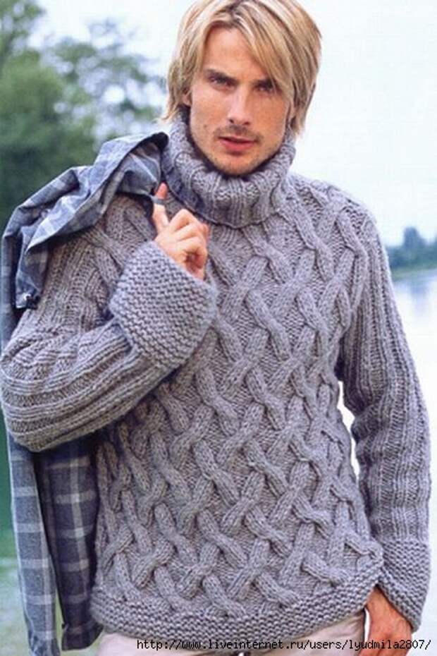 Оригинальный мужской пуловер