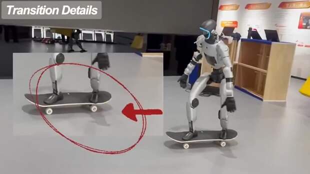 Гуманоидный робот Unitree G1 быстро освоил катание на скейте https://t.me/webmoney_dn/313970Video: Видео от Донецкая группа новостей|Донецк.ДНР