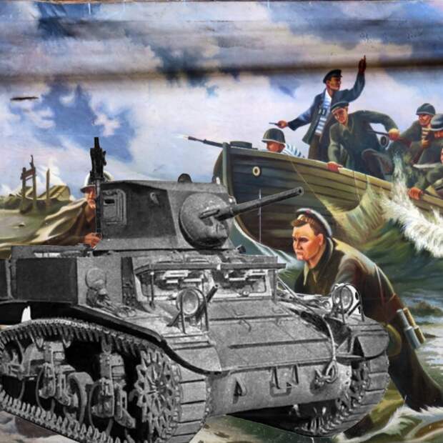 Чтобы вразумить струсивших моряков, советские танкисты из десанта открыли огонь по буксиру, бросившему их баржу
