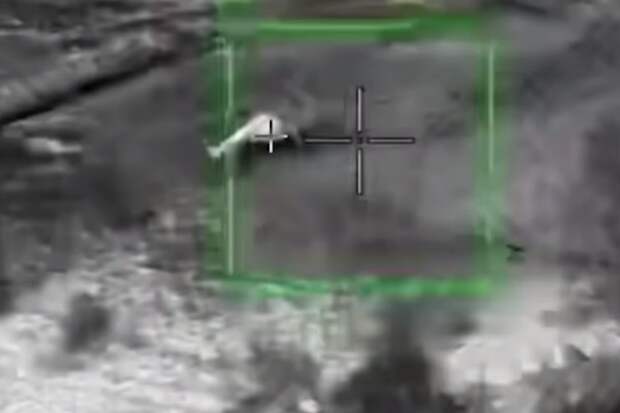 Поражение «Геранью» вертолета Ми-8 ВСУ попало на видео