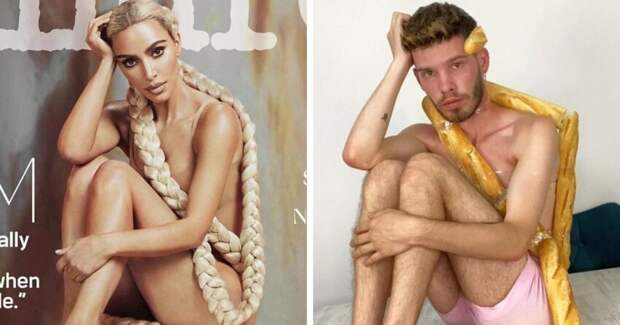 17 забавных косплеев на знаменитостей, которые блогер-юморист смастерил из того, что нашёл под рукой