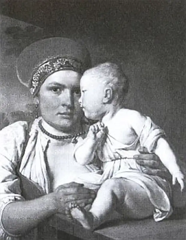 Картина кормилица с ребенком венецианов