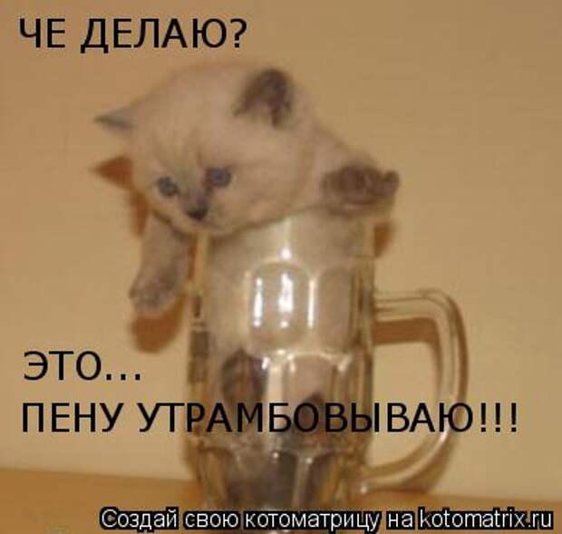 ЧЕ ДЕЛАЮ?  ЭТО...   ПЕНУ УТРАМБОВЫВАЮ!!!