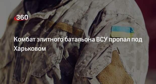Коц: под Харьковом после удара ВС России пропал комбат элитного батальона ВСУ