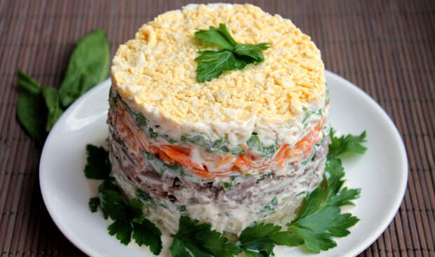 салат из говяжьей печени
