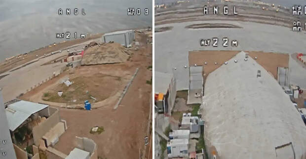 Появились кадры поиска цели и удара FPV-дрона по базе США в Ираке