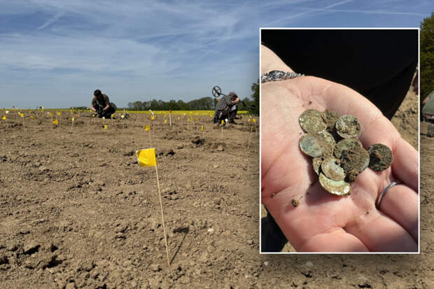 Fox News: в Чехии женщина гуляла по городу и нашла клад со средневековыми монетами