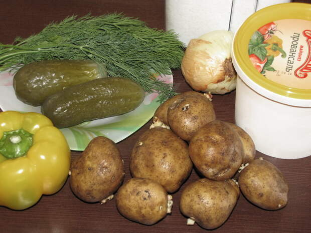 ингредиенты для картофельного салата