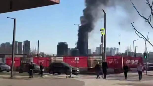 В Москве загорелcя строящийся ЖК премиум-класса