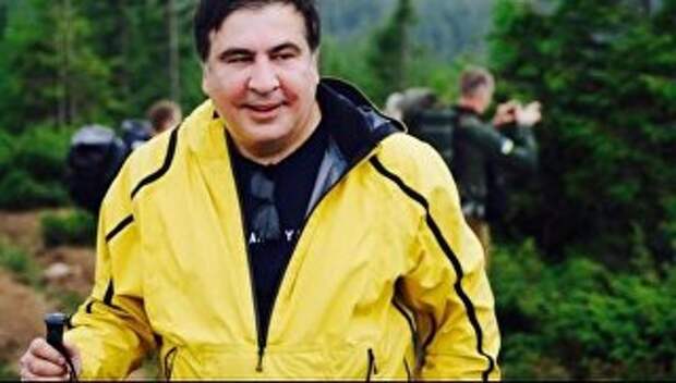 Михаил Саакашвили в горах. 16 июля 2017