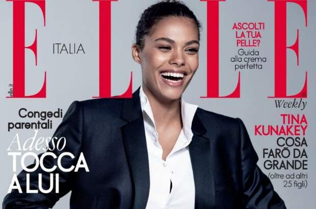 Тина Кунаки снялась для обложки итальянского глянца