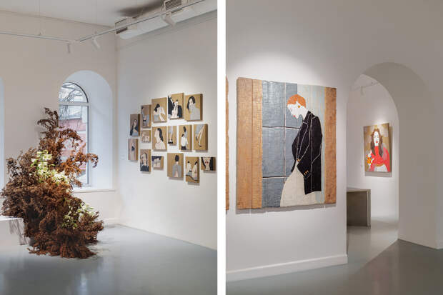 Экспозиция выставки «Леда съела лебедя»