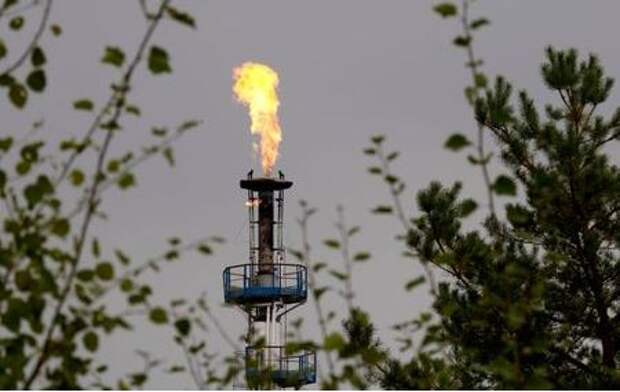 A flame burning natural gas is seen at an oil refinery located on a branch of the Druzhba oil pipeline, which moves crude through the pipeline westwards to Europe, near Mozyr, some 300 km (186 miles) southeast of Minsk, September 11, 2013. REUTERS/Vasily Fedosenko