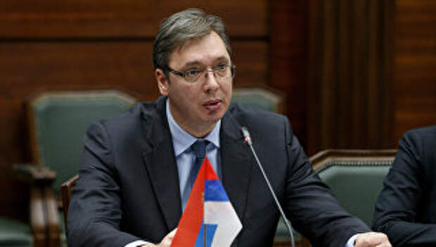 Председатель правительства Сербии Александр Вучич. Архивное фото