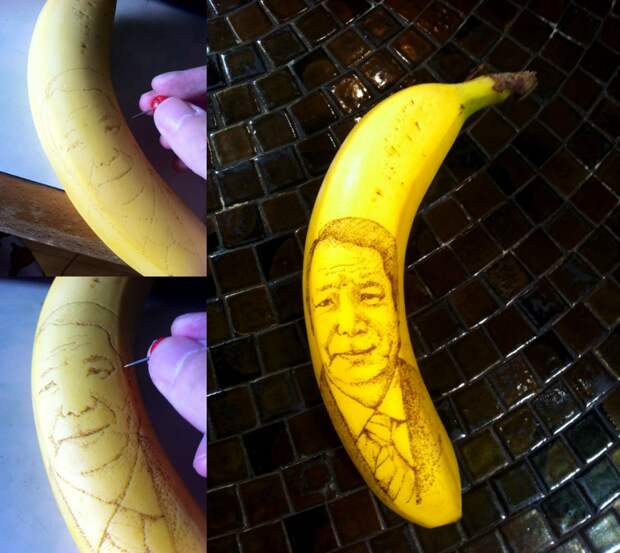 tumblr mvfb8eX0pv1s3zz9ko1 1280 990x884 Удивительные рисунки на бананах