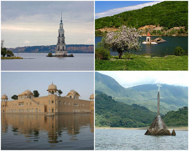 5 самых эффектных затопленных зданий