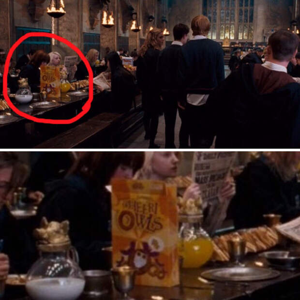 In Harry Potter, Background Students Can Be Seen Eating Parodies Of Real World Cereal Brands, Such As 