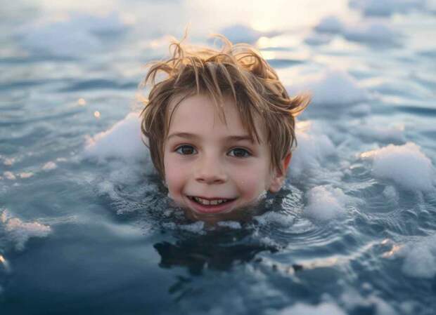 Врачи объяснили, какие опасности таит купание детей в ледяной воде на Крещение