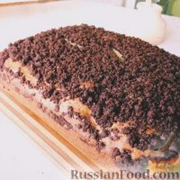 Фото к рецепту: Быстрый пирог с крошкой "Штрейзель"