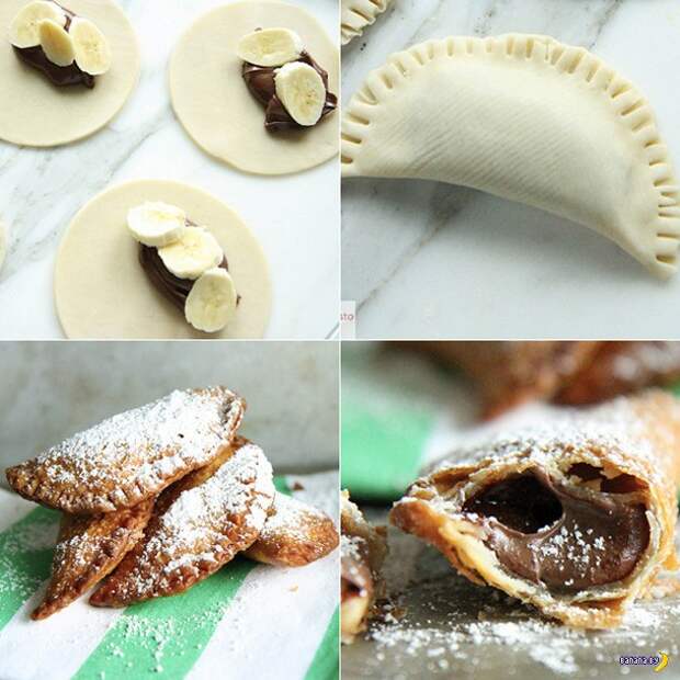 Как бы чебуреки с бананами и Нутеллой Как бы чебуреки с бананами и Нутеллой