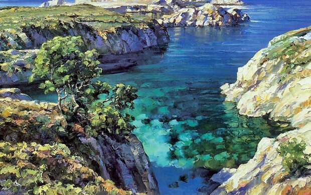 Картина, написанная мастихином. Говард Беренс. | Фото: art.mirtesen.ru. Картина, написанная мастихином. Говард Беренс. | Фото: art.mirtesen.ru.