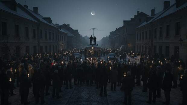 В Кривом Роге люди перекрыли дорогу и трамвайные пути