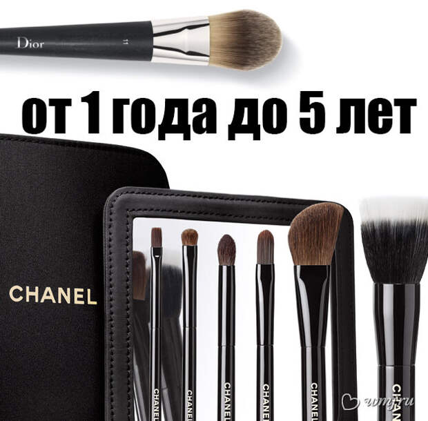 Лимитированный набор кистей Minis de Chanel от Chanel (4 999 руб.); кисть «Легкое покрытие» от Dior (1 785 руб.)