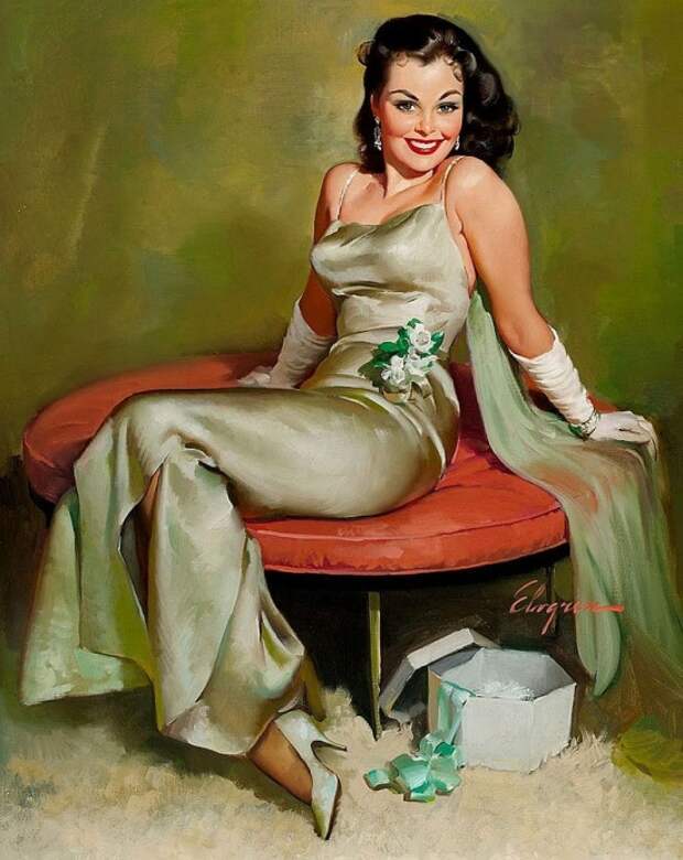 художник Джил Элвгрен (Gil Elvgren) пин ап картины – 15