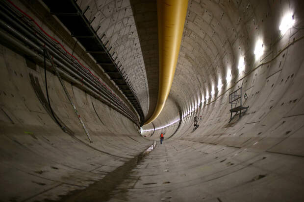 Подземный тоннель в в Окленде, Новая Зеландия